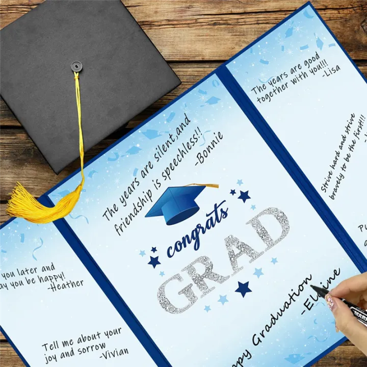 2024%20Graduation%20Guest%20Book%20Alternative,%20Class%20of%202024%20Graduation%20Party%20Decorations,%20Graduation%20Easy%20to%20Use%20Blue%20-%20Image%207
