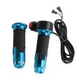 1 Pair Durable 12V-99V Throttle Accelerator Grip with Button Three Speed Twist Throttle Grip 5 Colors Handlebar Grips Electric Scooters. 