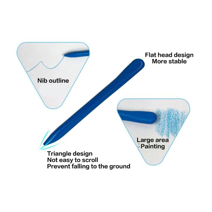 6/12/24/36%20Colors%20High%20Quality%20Plastic%20Plastic%20Crayon%20Washable%20Erasable%20Painting%20Tools%20Do%20Not%20Dirty%20Hands%20Triangular%20Shaped%20Wax%20Pencil%20Stationery%20-%20Image%203