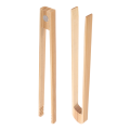 ARELENE 6 Pieces Magnetic Bamboo Toaster Tongs 8.7 Inch Wooden Kitchen Toast Tongs for Cooking, Natural Bamboo Kitchen Utensils. 