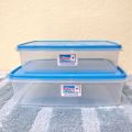 Multipurpose Plastic Storage Container Set of 2 – Large Capacity Storage Boxes (9 Liters & 5 Liters) for Home, Kitchen, and Office. 