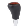 Wood Grain Car Gear Shift Knob for / Fortuner Crown Land Cruiser Lever Shifter Stick Black. 