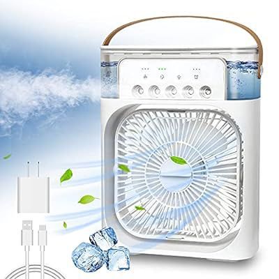 3 In 1 Mini Air Cooler Fan - Air Conditioner With Water and Ice Compartment