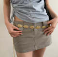 Pebbles Nepal Bohemian ethnic style high-end fashion metal waist chain. 