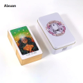 Aixuan Luxury 78 Game Tarot Card Eye BrittsGoldencm Sales promotion 10x6.3 Iron Box Edge Third Piece Board Game. 