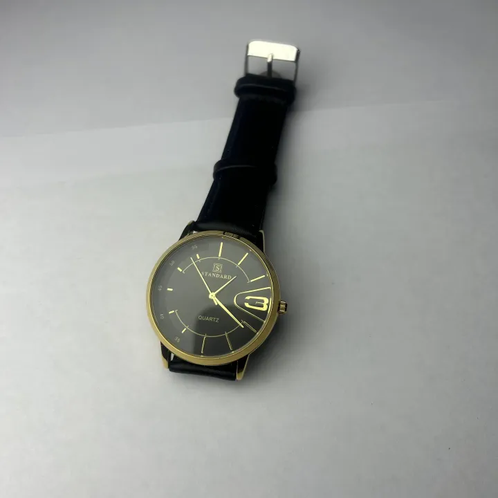 Watch%20Round%20Black%20Dial%20Stainless%20Steel%20Gold%20Dial%20Case%20%20Leather%20Strap%20Waterproof%20Quartz%20Moment%20Casual%20Design%20Watch%20For%20Men%20-%20Image%202