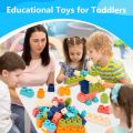 Soft Building Blocks for Toddlers 1-3 3-5 Educational Sensory Block Set Stacking Toys for 1+ 2 3 4 5 Year Olds Baby Preschool Learning Toys Age 2-4 Easter Toys Birthday Gifts for Kids Boys Girls. 