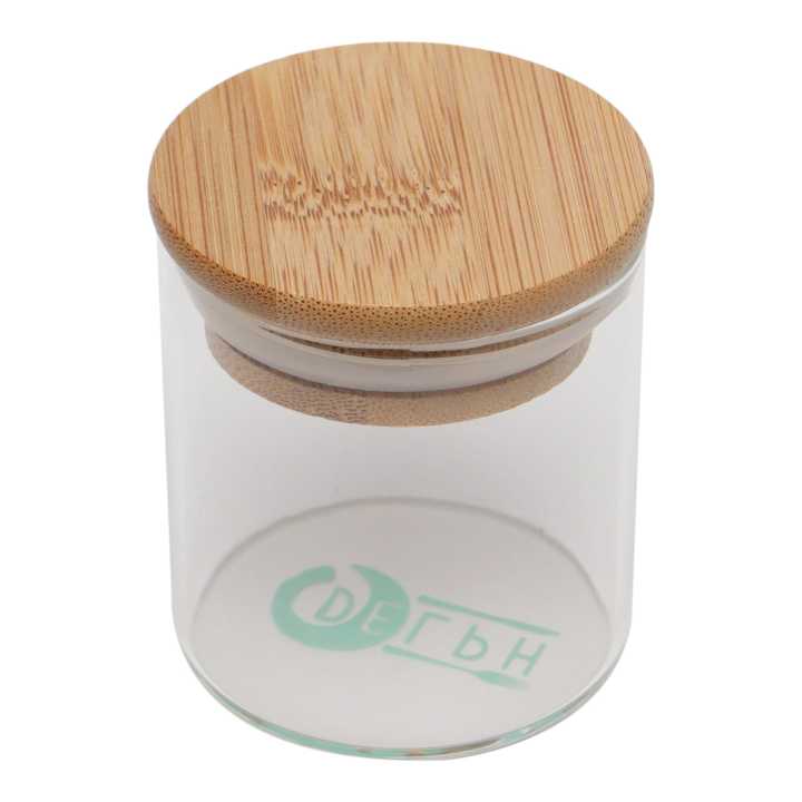 DELPH%20Premium%20Tall%20Glass%20Container%20100ml%20With%20Wooden%20Lid%20And%20Round%20Bottom%20For%20Storing%20Pickle%20Condiments%20-%20Image%204