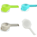 4 pcs Durable Plastic Food Bag Clips Pour Spout Leakproof Design Snack Bag Sealer Reusable Airtight Seal Sealing Pour Food Clip Kitchen Use. 