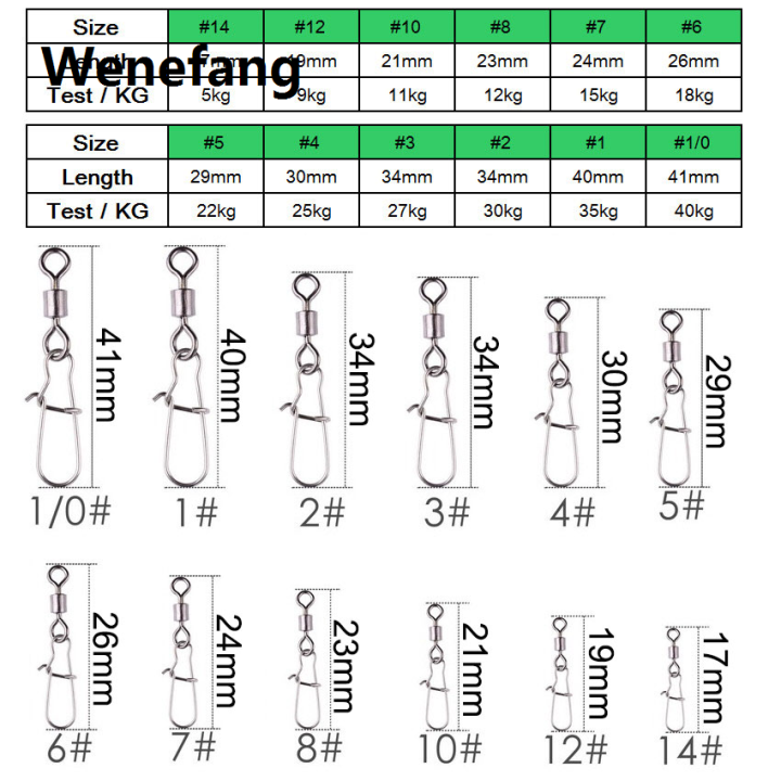 Wenefang%2050%20pcs%20Stainless%20Steel%20Fishing%20Connector%20Pin%20Bearing%20Rolling%20Luxury%20Swivel%20Snap%20in%20Box%20Fishing%20Tackle%20Accessories%20For%20Lure%20Hook%20-%20Image%202