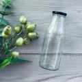 Glass Bottle 500ml for Milk, Water and Juice with Air Tight Cap Kitchen Storage- 1pc. 