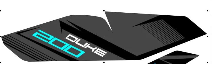 KTM%20Duke%20200%20Sticker%20Graphic%20In%20Black%20And%20Grey%20With%20Cyan%20-%20Image%202