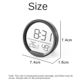 Nullmul LED Digital Wall Clocks Temperature Humidity Date Display Electronic Table Alarm Clock for Kitchen Study Refrigerator B. 