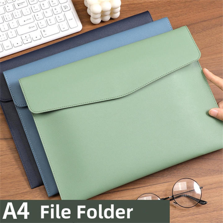 Contract File Folder A4 Bill File Modern Leather Document Bag for File ...