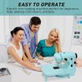 FORIDE Sewing Machines, Portable Sewing Machine with Extension Table, Sewing Machine with Dual Speed and Double Thread EU Plug. 
