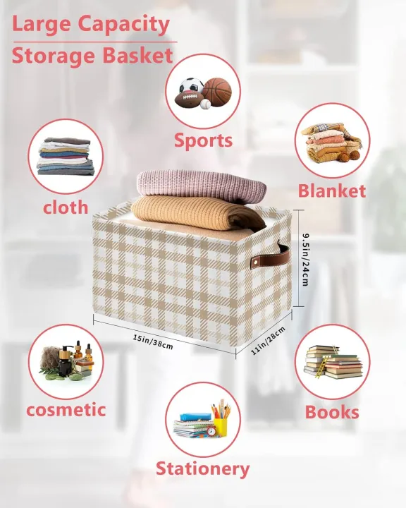 1%20Pcs%20Fabric%20Storage%20Box%20Sturdy%20Storage%20Bins%20Laundry%20Baskets%20for%20Shelves%20Closet%20Nursery%20Toy%20-%20Image%207