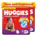 Huggies Wonder Pants (S) 112 pcs Size (4-8 Kgs) Baby Diaper Pants| Complete Comfort India's Fastest Absorbing Diaper with upto 4x faster absorption. 