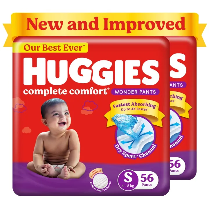 Huggies%20Wonder%20Pants%20(S)%20112%20pcs%20Size%20(4-8%20Kgs)%20Baby%20Diaper%20Pants%7C%20Complete%20Comfort%20India's%20Fastest%20Absorbing%20Diaper%20with%20upto%204x%20faster%20absorption%20-%20Image%202