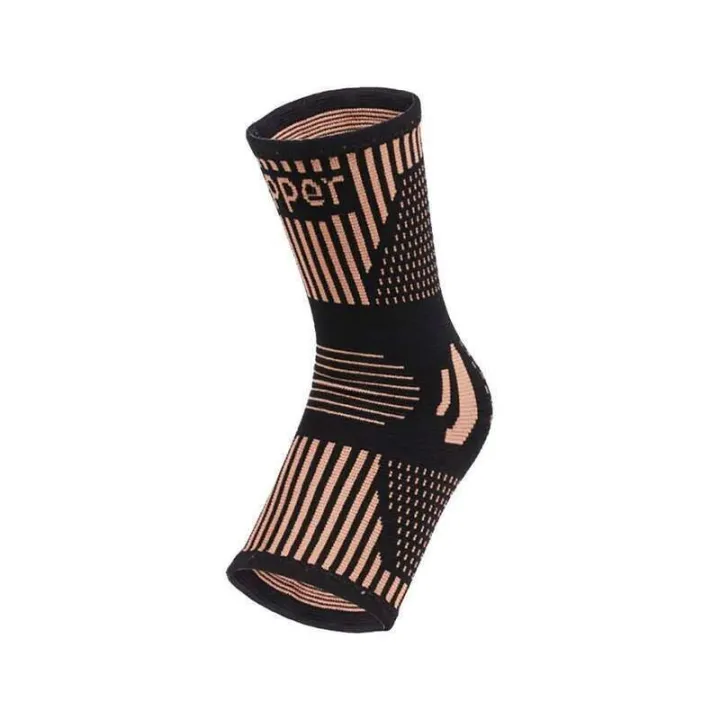 GOBYGO%201PCS%20Brace%20Sports%20Ankle%20Support%20Elastic%20Bandage%20Copper%20Compression%20Sleeves%20Unisex%20Gym%20Fiess%20Foot%20Protective%20Gear%20-%20Image%207