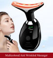 New Neck Face Lifting Massager EMS Skin Tighten Device  multicolor Color Light LED Photon Therapy Neck Wrinkle Remover ES-1081 Beauty Tools(ES-1081). 