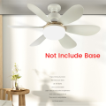2 In1 LED Ceiling Fan with Light Detachable Fan Leaf 3000K-6500K AC85V-265V +Remote Control A. 