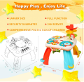 Multifunctional Baby Activity Play Desk for Early Education with Plastic Puzzle Game with Lighting and Music (HE0518). 