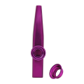 Kazoo Aluminum Alloy Metal with 25 Pcs Gifts Flute Diaphragm for Children Music-Lovers-Purple. 