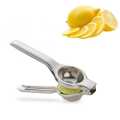 National Lemon Squeezer With Bottle Opener - Citrus Juicer, Manual Press Hand Presser for Mini Citrus Fruits Silver Color. 