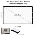120-inch Indoor Outdoor Dual Front/Rear Portable Projector Screen. 