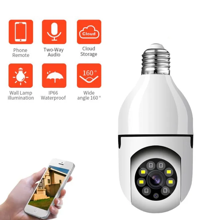 Security%20Bulb%20Camera%20360-Degree%20Motion%20Detection%201080p%20WiFi%20Smart%20Home%20Surveillance%20CCTV%20-%20Image%202