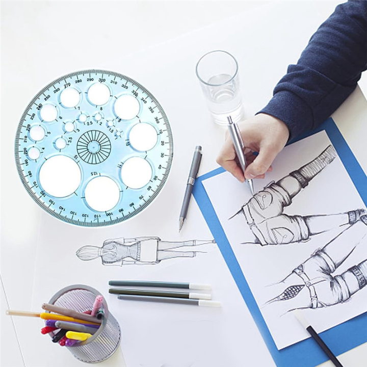 Multifunctional%20Geometric%20Ruler,%20Geometric%20Drawing%20Template%20Draft%20Rulers%20for%20School%20Office%20with%20Pencil%20-%20Image%207