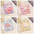Cartoon Cute Portable Double Sided Stereo Folding Vanity Girl Heart Ruffle Design Mirror Makeup Skincare. 