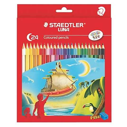Staedtler Staedler Luna 24 Shades Colored Pencils | High Break Resistant Lead Color Pencil - 24 Colors | Made In Indonesia