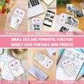 Mini Portable Pocket Thermal Printer Wireless Bluetooth Printer. 