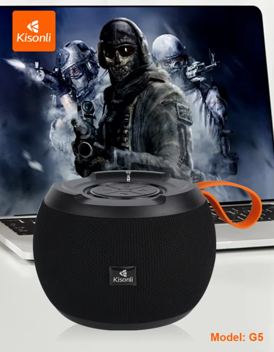 Kisonli%20G5%20Wireless%20Bluetooth%20Speaker%205W%20Portable%20Sound%20System%20%7C%20Deep%20Bass%20%7C%20TF%20Card%20%7C%20USB%20%7C%20AUX%20%7C%201800mAh%20Battery%20%7C%20V5.0+EDR%20%7C%20Outdoor%20Indoor%20Music%20Speaker%20-%20Image%206