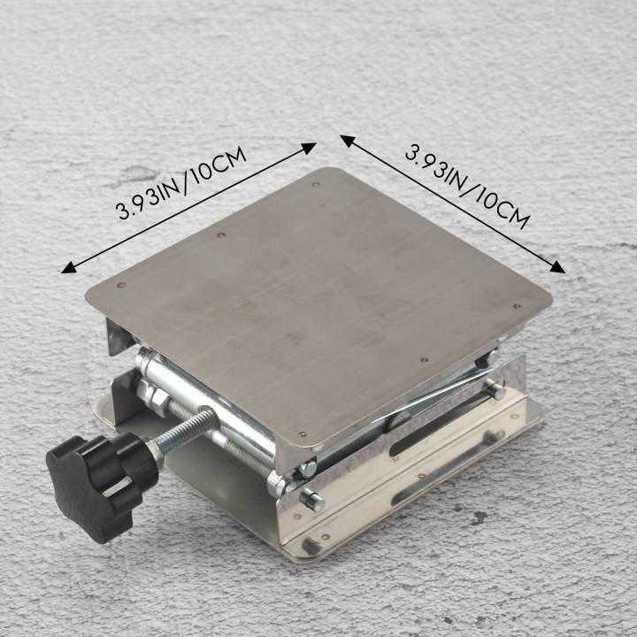 CGearuppt Scientific Lab Jack-100 x 100mm Stainless Steel Lab Stand ...