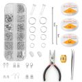 NAMUNY Jewelry Making Supplies, Jewelry Repair Kit Jewelry Fixing Kit with Jewelry Wire and Findings Tools for Jewelry Making. 