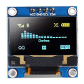 6PCS 0.96 inch OLED Display Module 12864 128X64 Pixel LCD Yellow Blue SSD1306 Driver Board I2C Serial 0.96 Inch IIC Chip. 