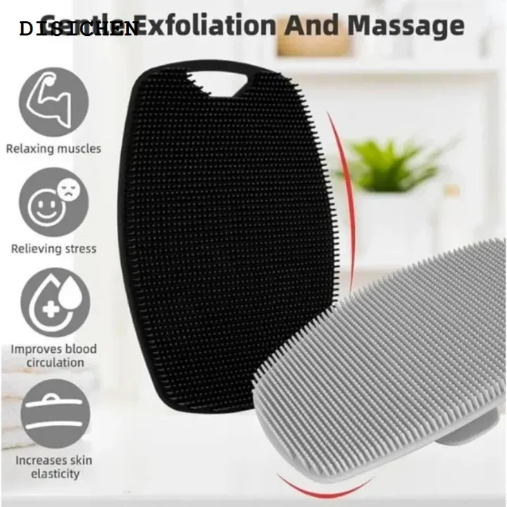DISICHEN%20Portable%201pc%20Soft%20Silicone%20Exfoliating%20Brush%20Cleanser%20Body%20Cleansing%20Scrubber%20Shower%20Gentle%20Massage%20Bath%20Brush%20For%20Men%20-%20Image%203
