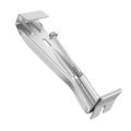 ARELENE 5inch 10 Pack Gutter Hangers, with Pre-Inserted Screw, Aluminum Gutter Brackets for Repairing Sagging Rain Gutters. 