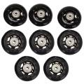 8 Pack Inline Skate Wheels, Indoor/Outdoor Roller Skate Wheels, Replacement Wheels with Bearing 64mm. 