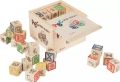 ABC 123 Wooden Blocks Letters Numbers with Box Storage Case, Wooden (48 Pieces). 