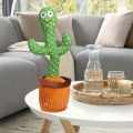 Repeating Dancing Cactus Toy: Talking, Singing, and Mimicking Fun. 