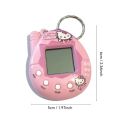 Creative Hello Kitty Electronic Pet Game Machine Pixel Virtual Network Bag Pendant Gift Funny Play Toys. 