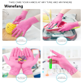 Wenefang Pink Disposable Nitrile Gloves Waterproof Anti-static Durable Black/White Latex Gloves For Kitchen Cook Beauty Salon XS 50/20PCS. 