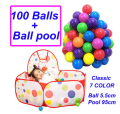 Mamubox Baby Playing Pool With 100+ Balls By Mamu Box Nepal (Multicolor). 