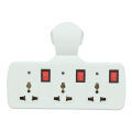 Cordless Universal Wall Multiplug With 3 Socket, Individual Switches And LED Indicators  Extension Board. 