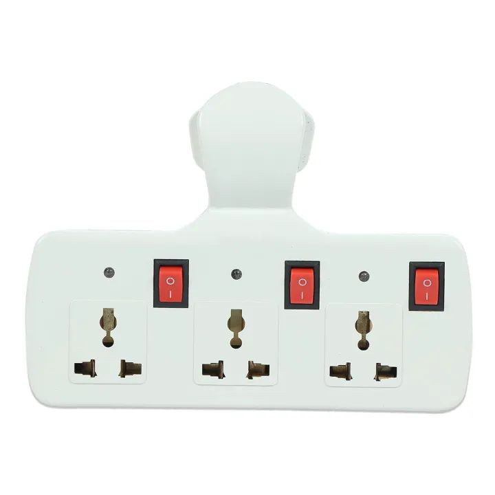 Cordless%20Universal%20Wall%20Multiplug%20With%203%20Socket,%20Individual%20Switches%20And%20LED%20Indicators%20%20Extension%20Board%20-%20Image%203