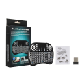 Wireless Mini Keyboard with Touchpad – Rechargeable 2.4GHz Handheld Remote Keyboard for Smart TV, Android TV Box, PC, Laptop | Backlit Portable Air Mouse Combo. 