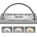 Half Moon Nail Desk Lamp Beauty Salon Work Fill Light 3 Color Temperature 2700k-6500k Lash Light for Nail, Lash, Tattoo, Skincare Black UK Plug. 